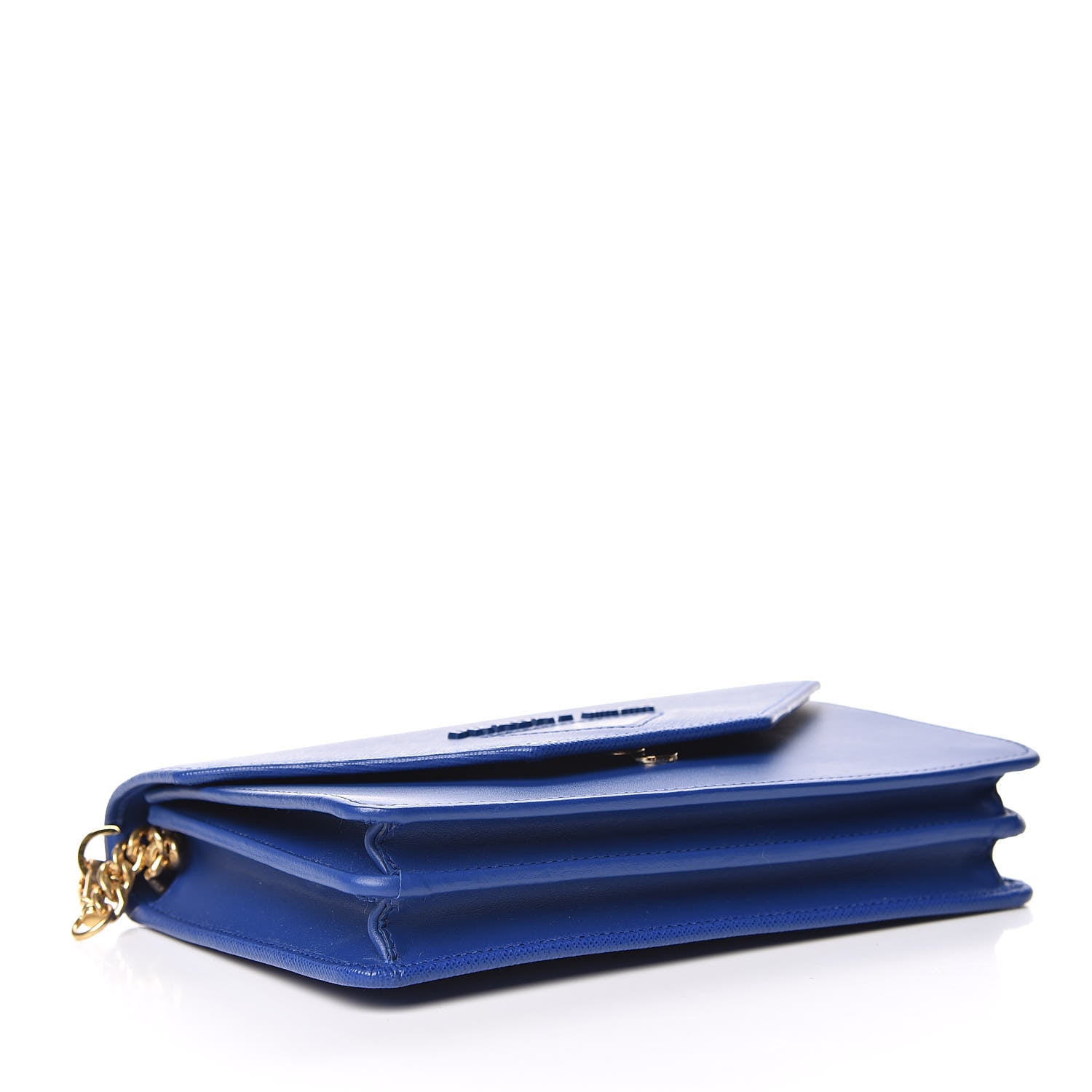 Prada Saffiano City Calfskin Chain Wallet Royal 4 of 9