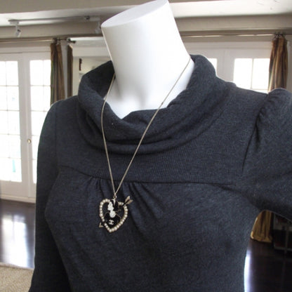 Chanel Coco Heart Arrow Pendant Necklace 2 of 5