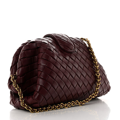 Bottega Veneta Nappa Intrecciato Teen The Lauren 1980 Clutch With Chain Barolo 2 of 10