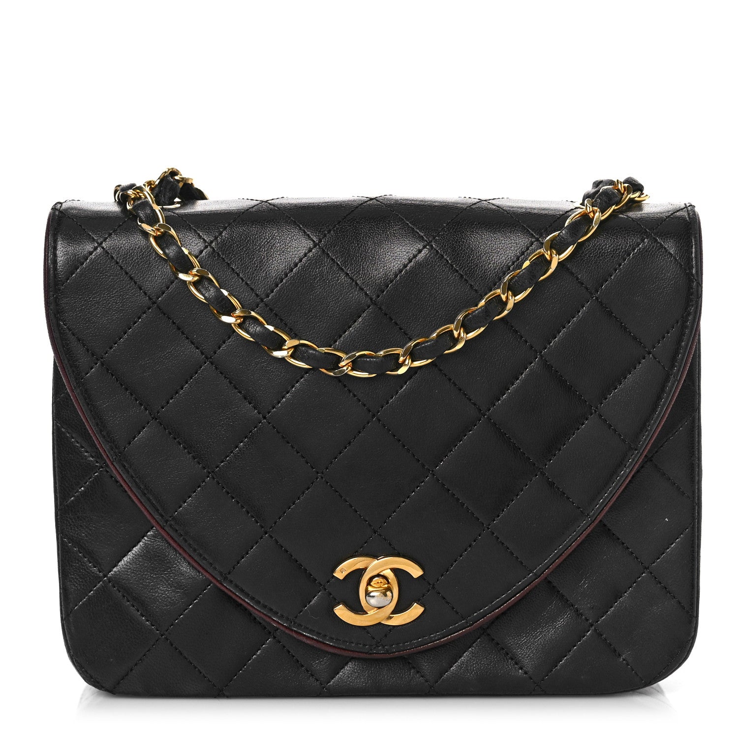 Chanel Lambskin Quilted Small Single Flap Black 1 of 10
