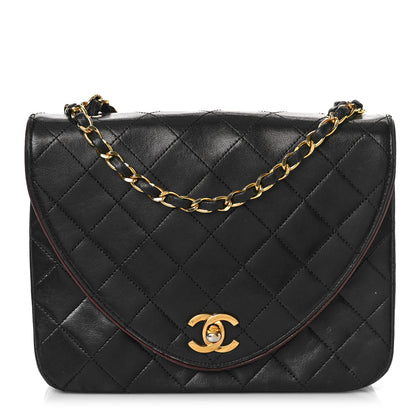 Chanel Lambskin Quilted Small Single Flap Black 1 of 10