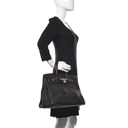 Hermes Togo Birkin 35 Black 2 of 47