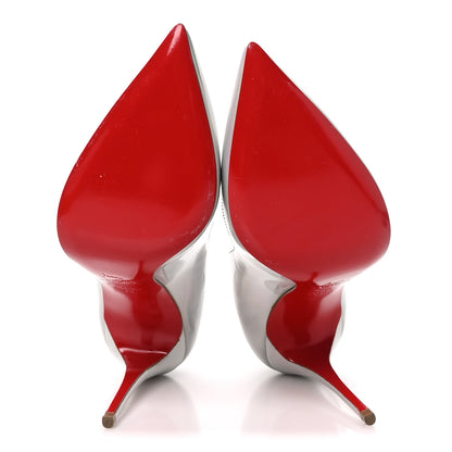 Christian Louboutin Specchio Laser Hot Chick 100 Pumps 38 Silver 6 of 8