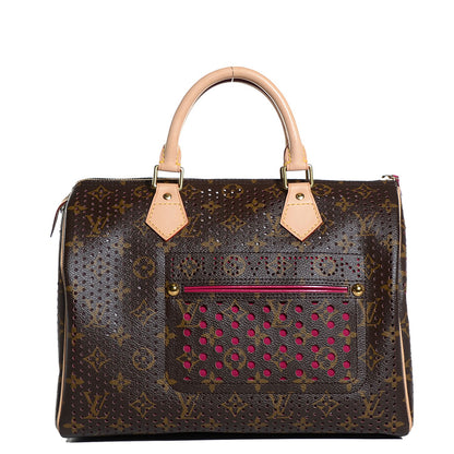 Louis Vuitton Monogram Perforated Speedy 30 Fuchsia 1 of 7