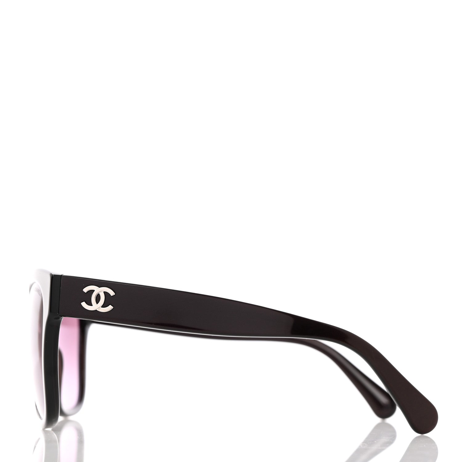 Chanel Acetate Square CC Sunglasses 5380 Burgundy Pink 3 of 9