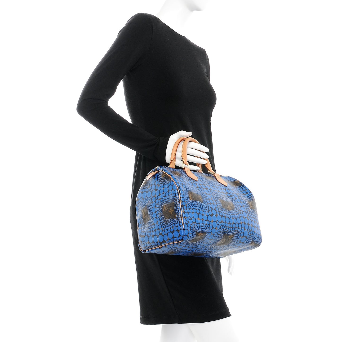 Monogram Kusama Town Speedy 30 Blue