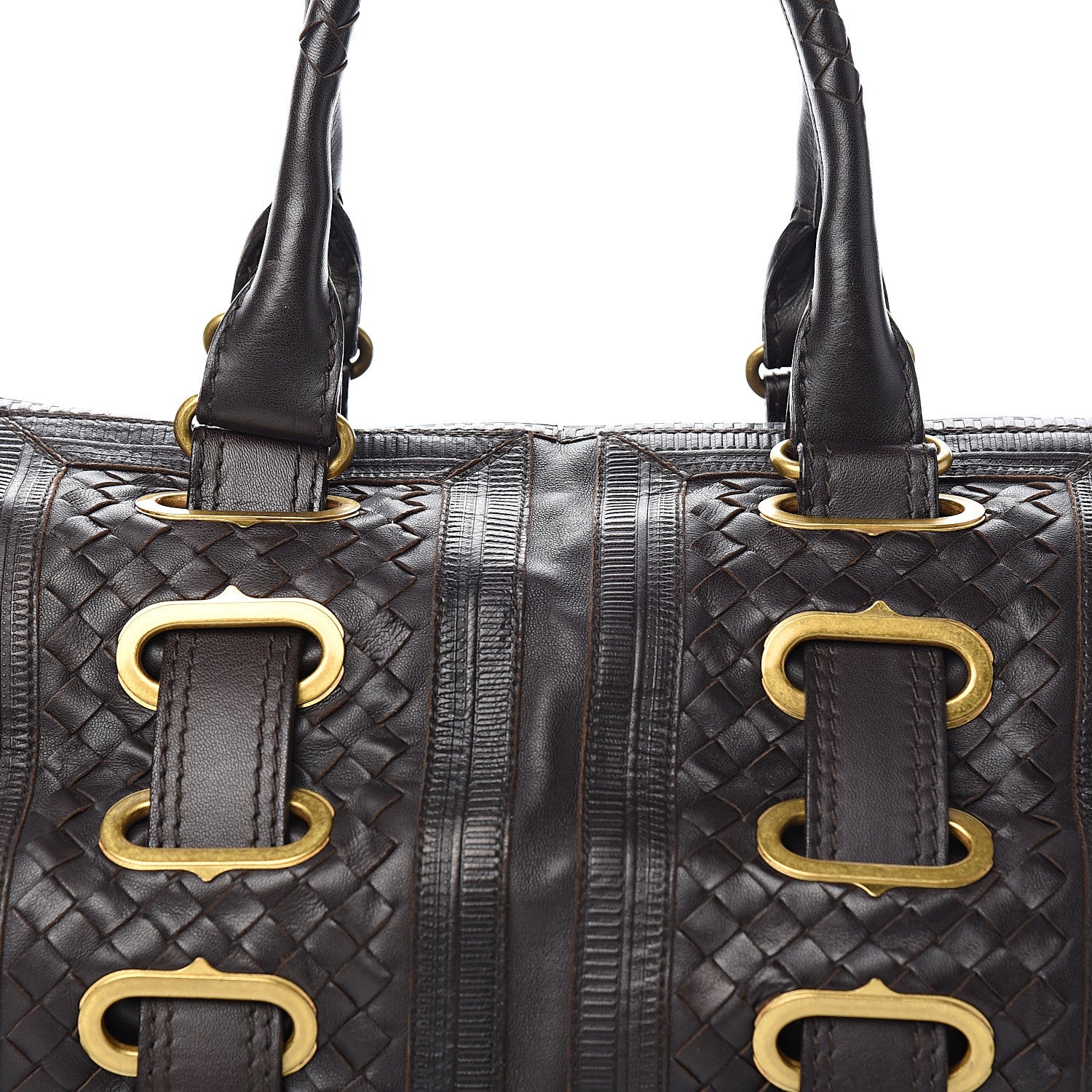 Bottega Veneta Nappa Intrecciato Accordion Satchel Moro 11 of 12