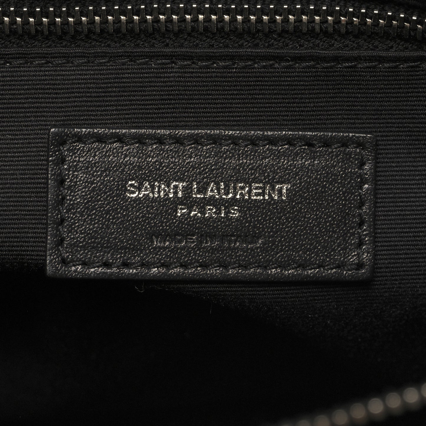 Calfskin Y Quilted Monogram Medium Loulou Chain Satchel Black