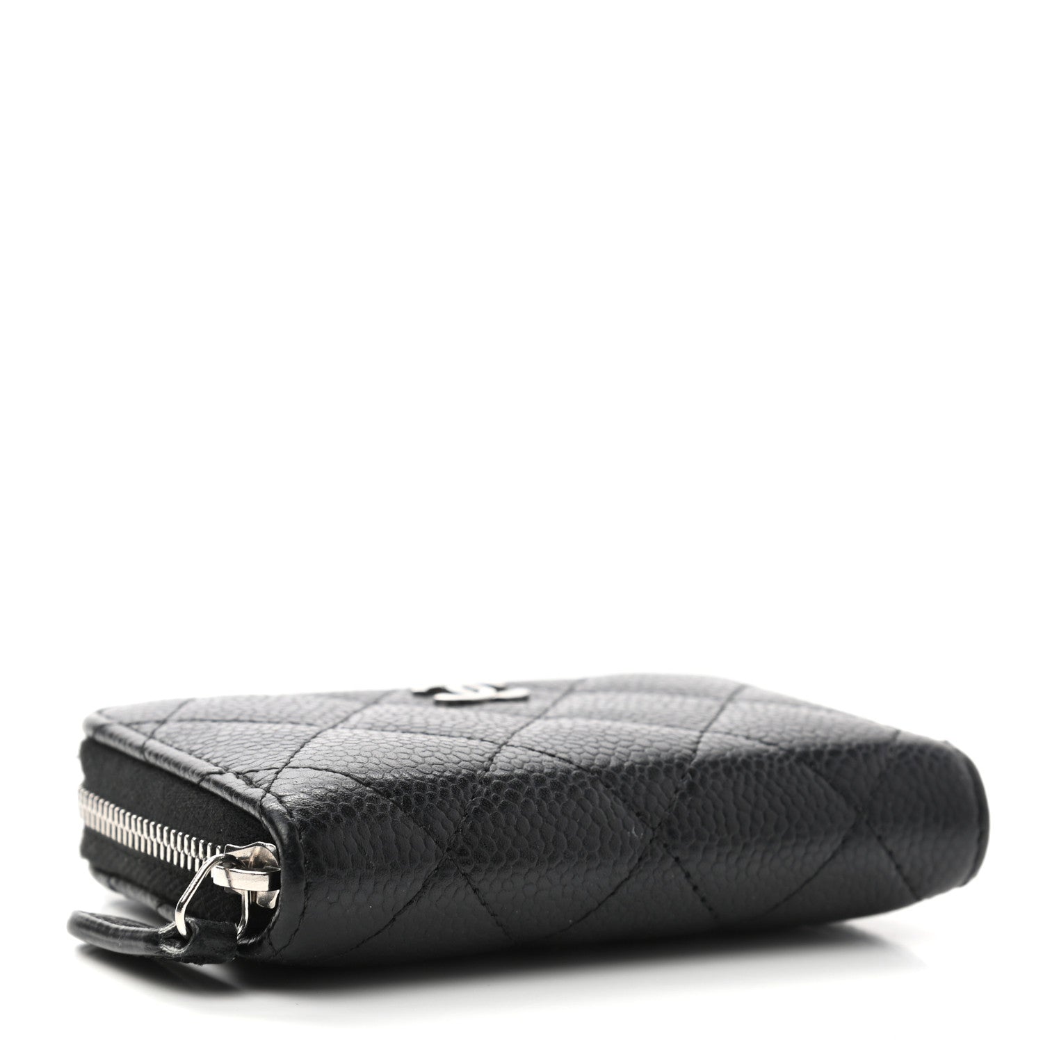 Chanel Caviar Quilted Zip Coin Purse Black 4 of 8