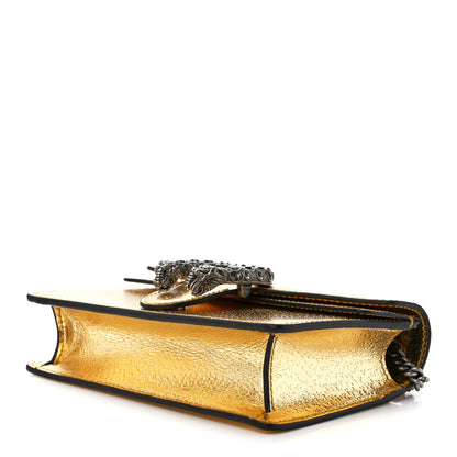 Gucci Metallic Calfskin Super Mini Dionysus Shoulder Bag Gold 9 of 12