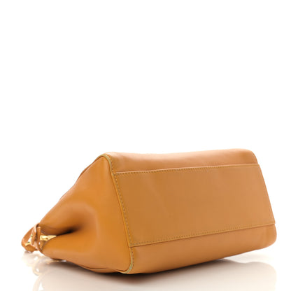 Fendi Nappa Mini Peekaboo Iconic Satchel Giallo Syrup 4 of 21