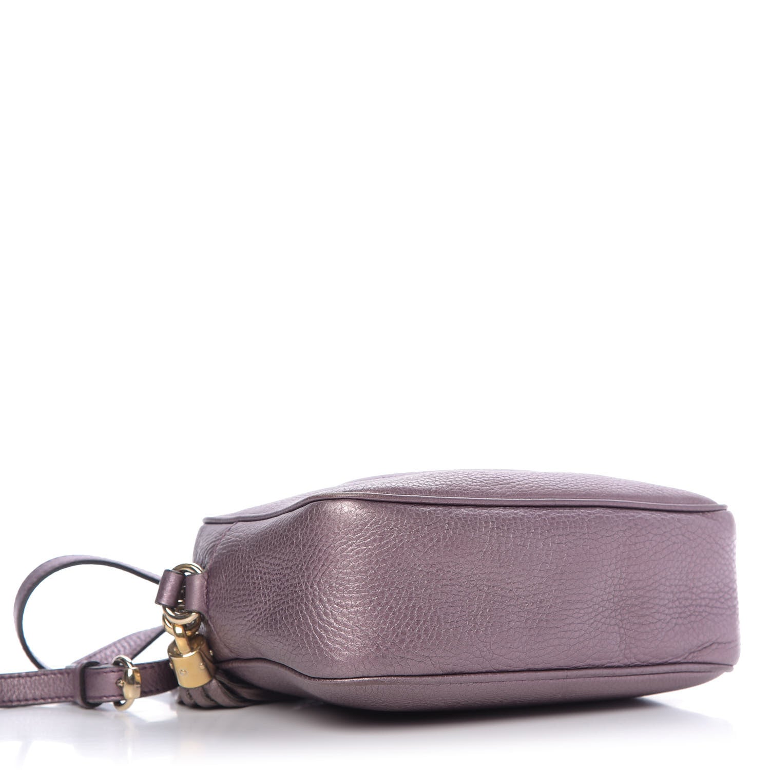 Gucci Metallic Pebbled Calfskin Small Soho Disco Bag Purple 4 of 12