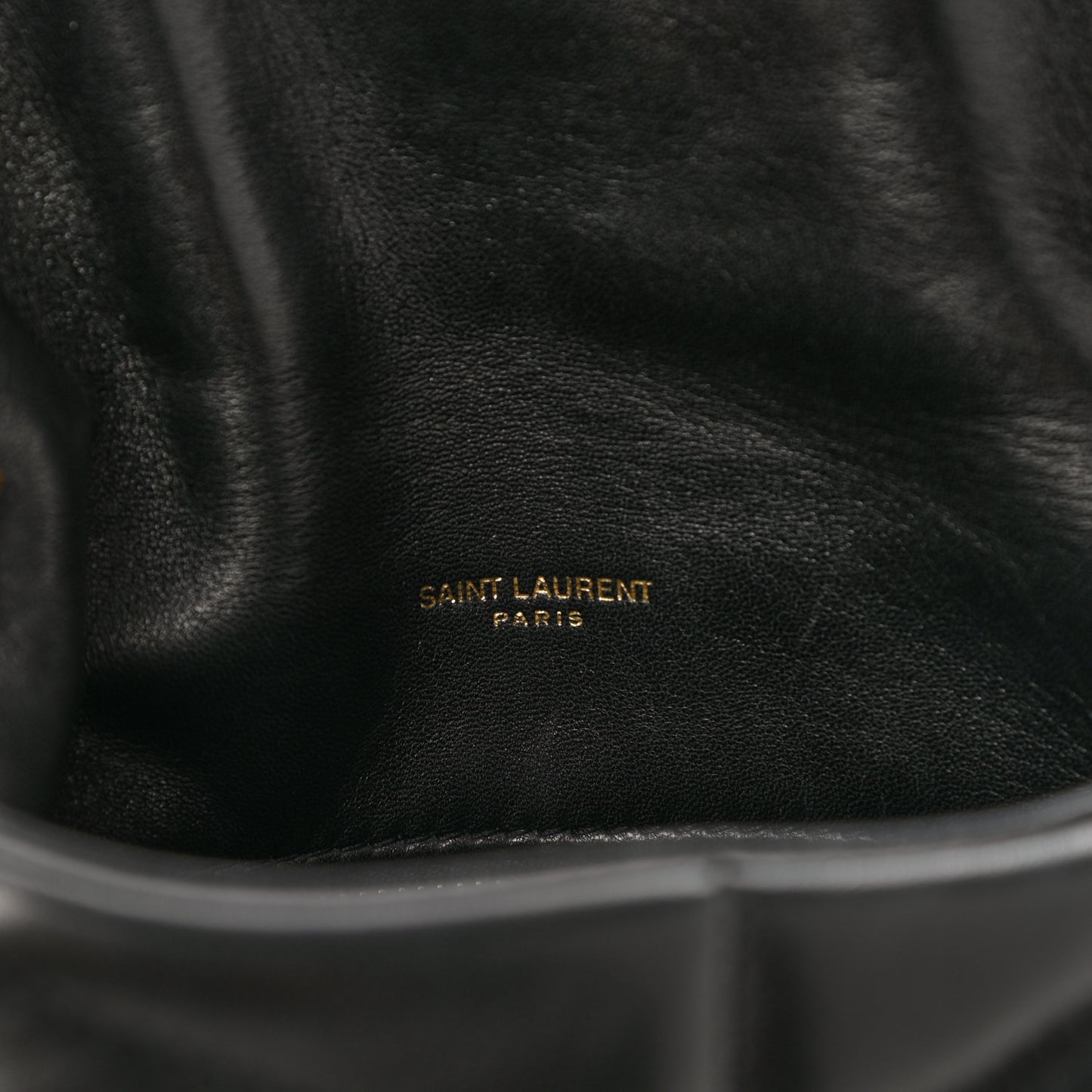 Lambskin Quilted Toy Loulou Puffer Monogram Chain Satchel Black