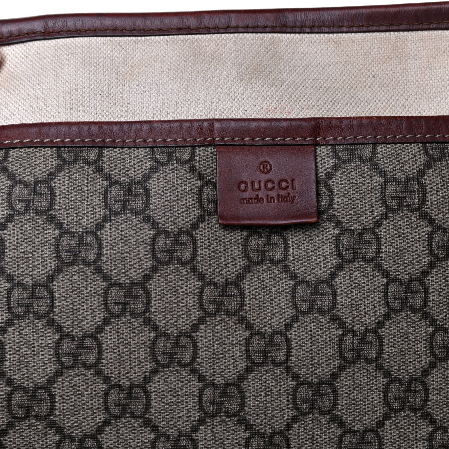 Gucci GG Plus Monogram Medium Signature Web Loop Tote Brown 6 of 9