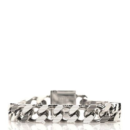 Fendi Metal FF Curb Link Bracelet Silver 3 of 4