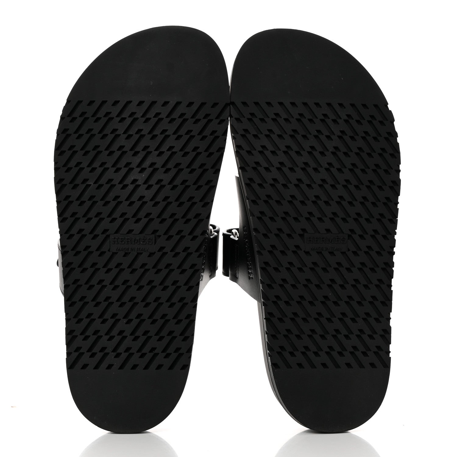 Hermes Calfskin Womens Chypre Sandals 37 Black 5 of 10