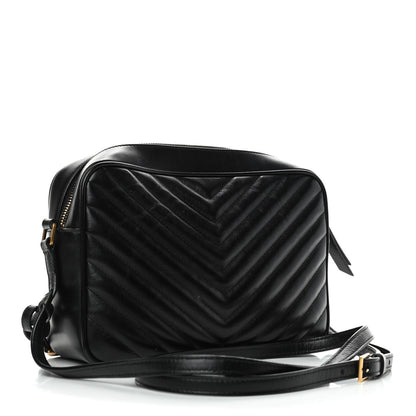 Saint Laurent Calfskin Matelasse Monogram Lou Camera Bag Black 2 of 4