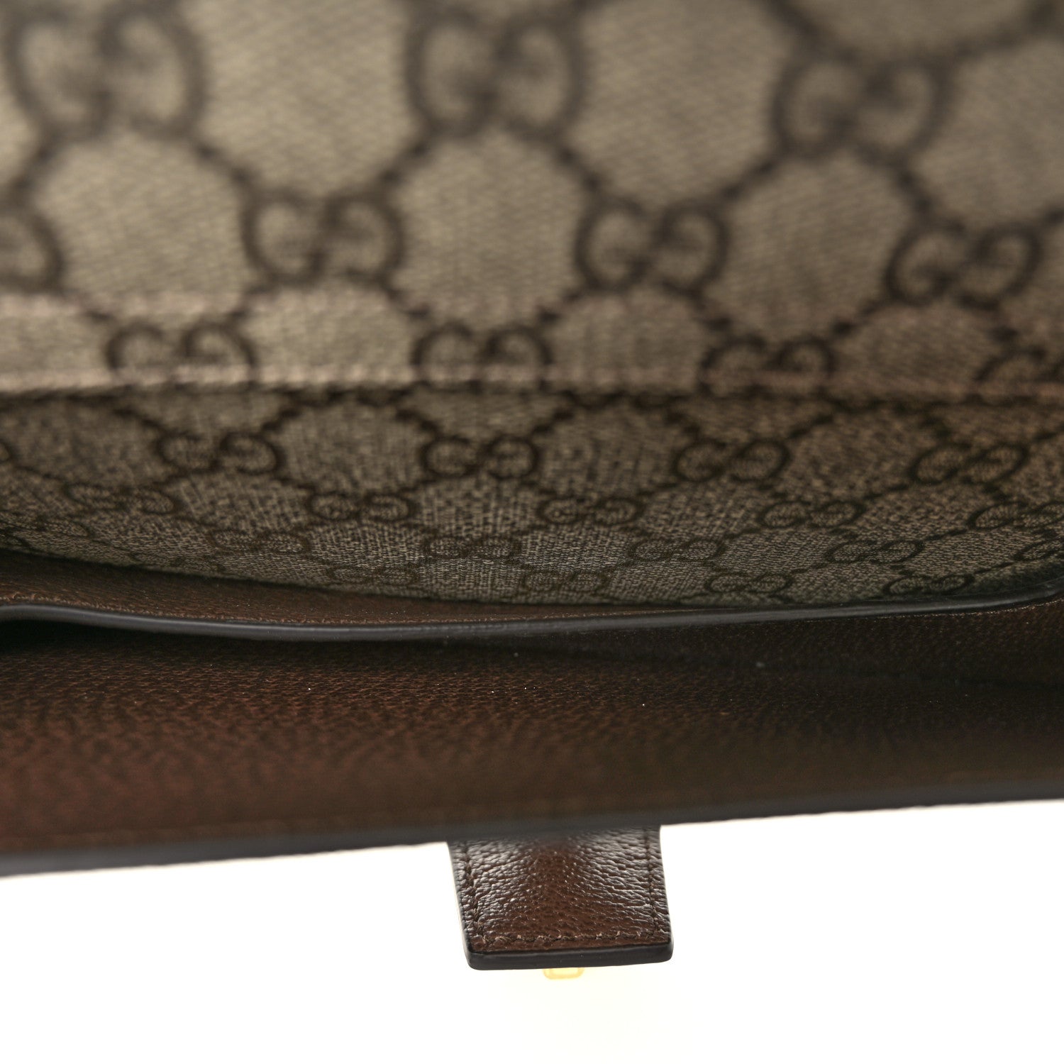 Gucci GG Supreme Monogram Textured Dollar Calfskin Blondie Belt Bag Beige Ebony New Acero 5 of 11