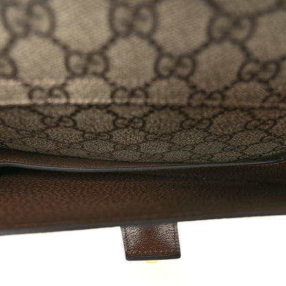 Gucci GG Supreme Monogram Textured Dollar Calfskin Blondie Belt Bag Beige Ebony New Acero 5 of 11