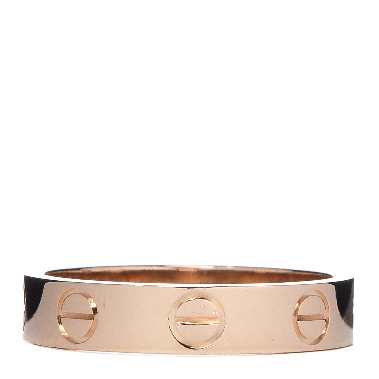 Cartier 18K Yellow Gold 3.5mm LOVE Wedding Band Ring 48 4.5 1 of 5