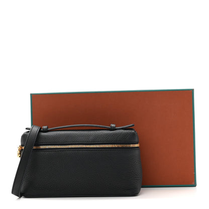 Loro Piana Grained Calfskin L19 Extra Pocket Pouch Navy 10 of 10
