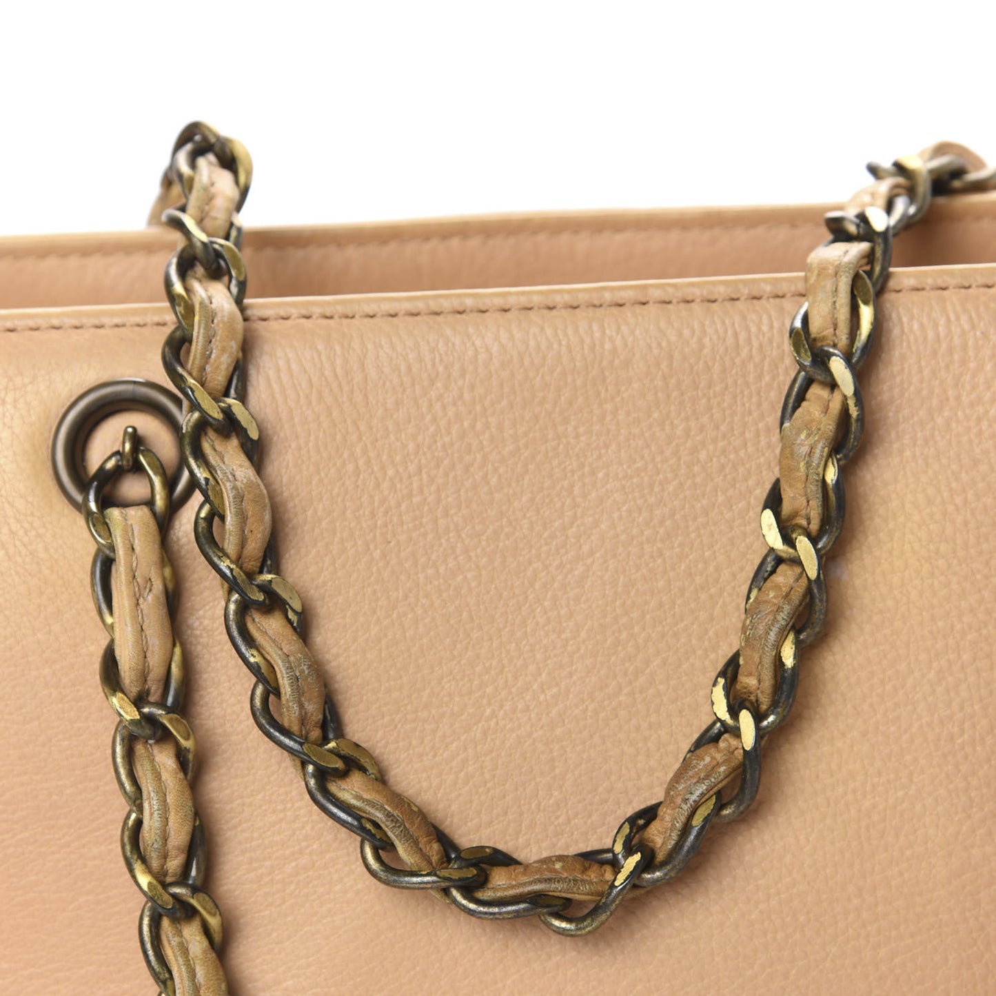 Calfskin Shopping Tote Beige