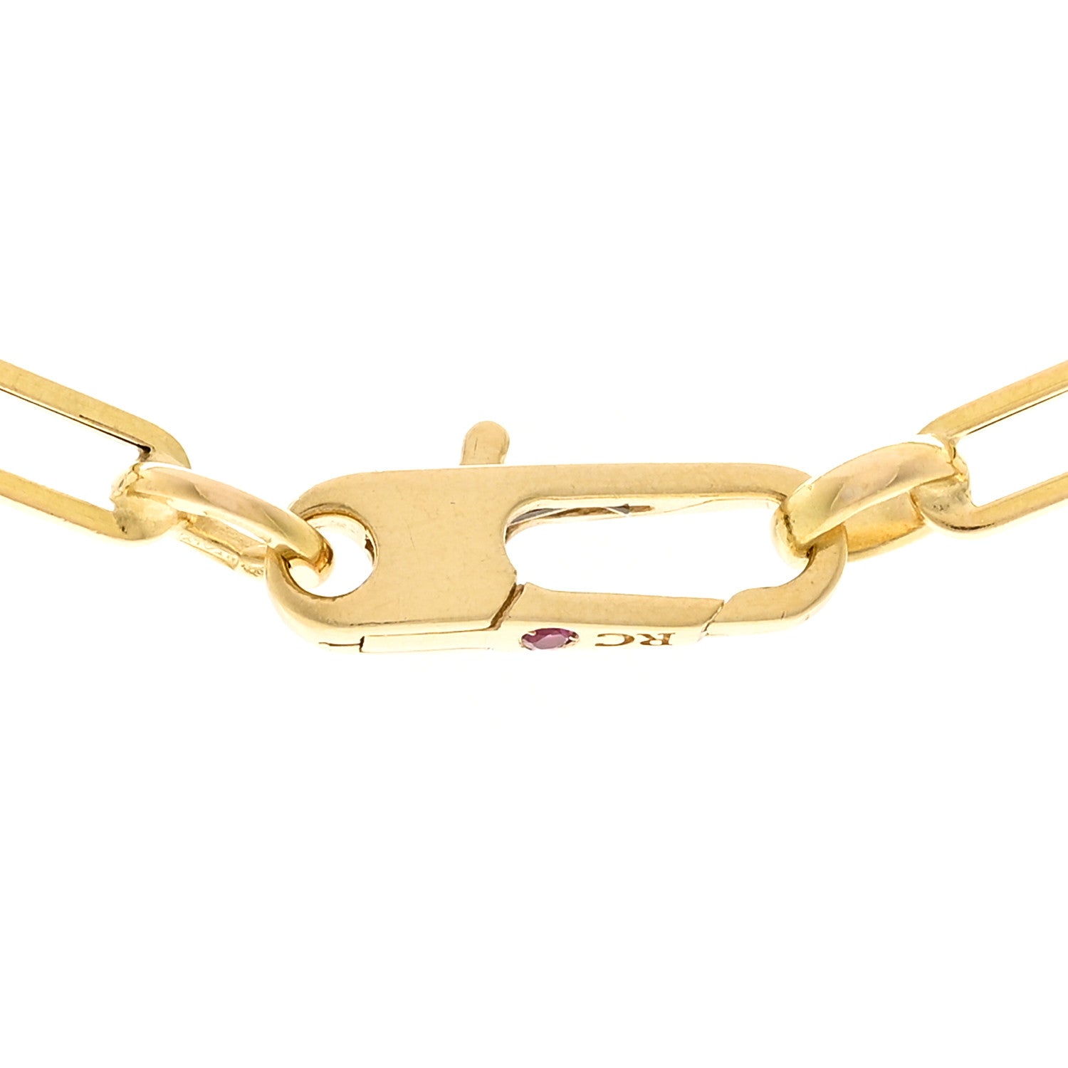 Roberto Coin 18K Yellow Gold Paper Clip Link Necklace 4 of 5