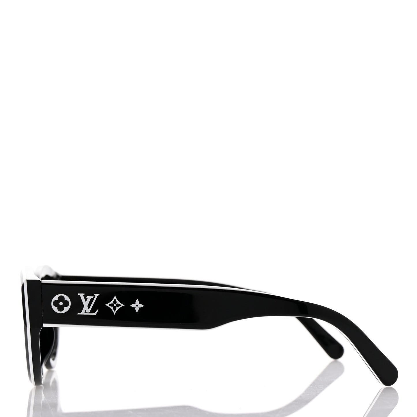 Acetate LV Line Cat Eye Sunglasses Z2686U Black