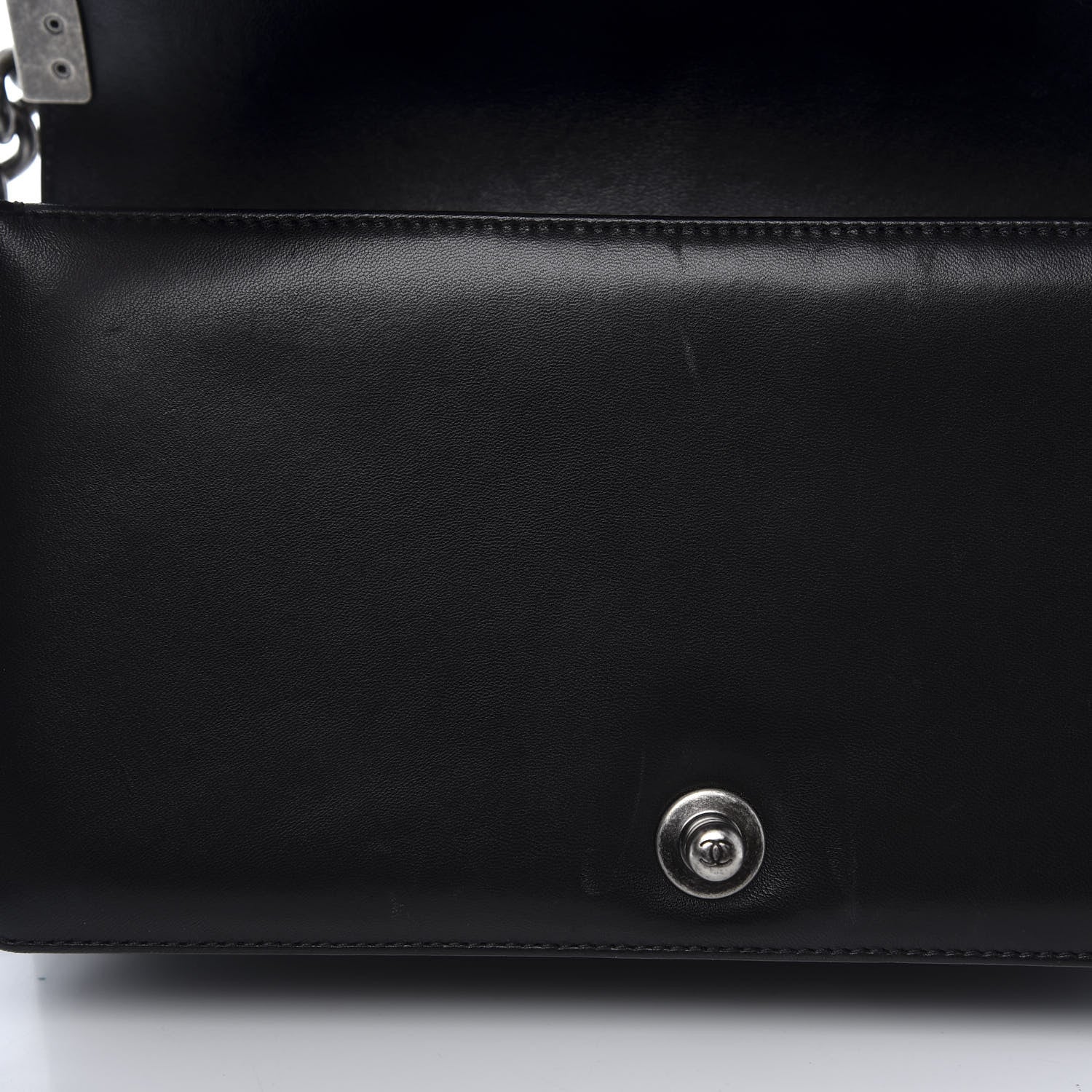 Chanel Calfskin Quilted Medium Boy Flap Black 14 of 15