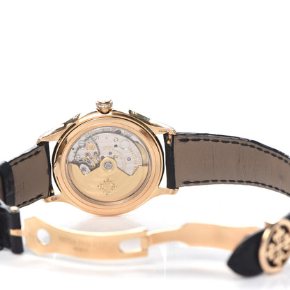 Patek Philippe 18K Rose Gold Alligator Diamond Bezel 38mm Annual Calendar Automatic Watch 4947R-001 4 of 5
