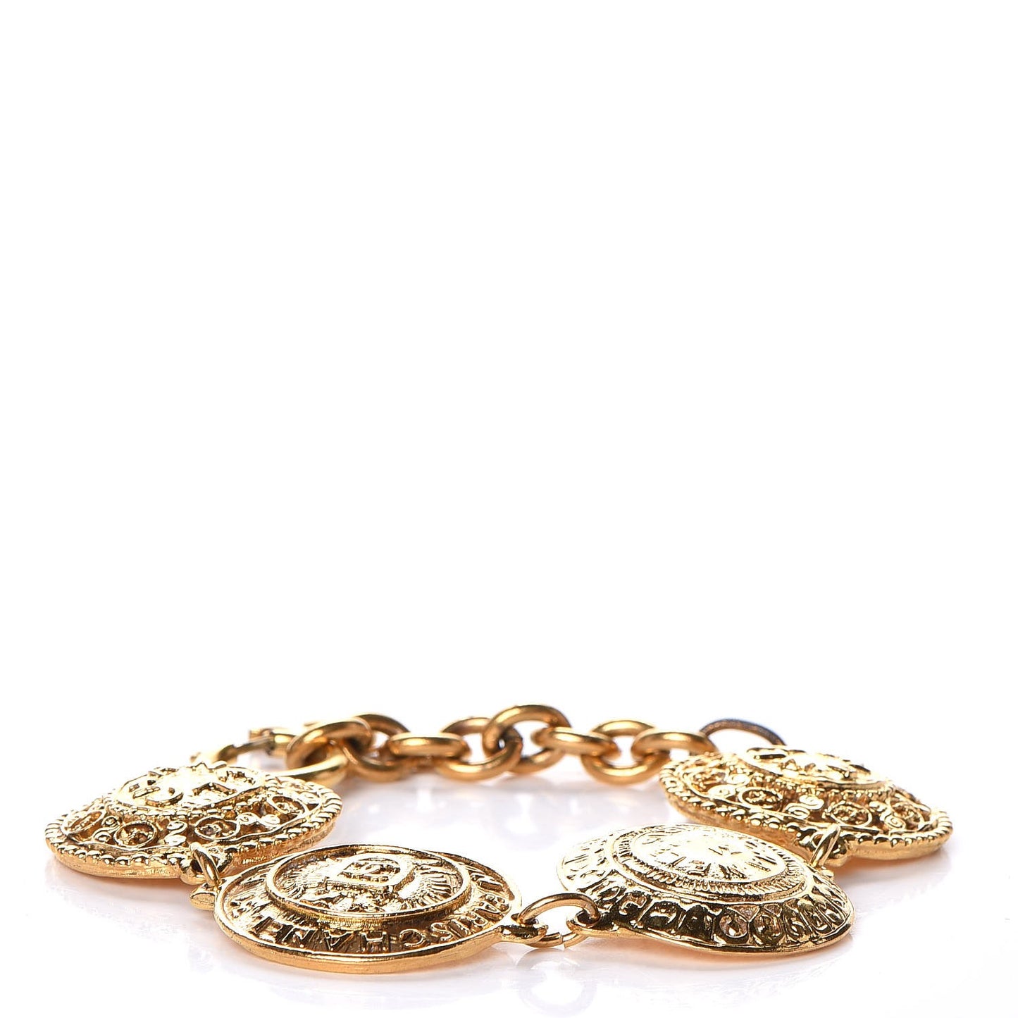 CC Medallion Bracelet Gold