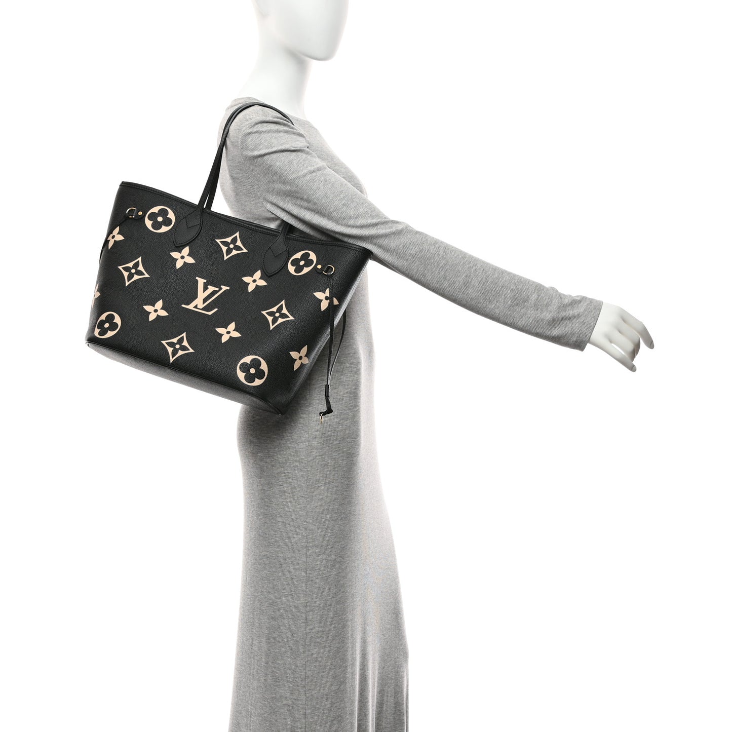 Empreinte Monogram Giant Neverfull MM Black Beige