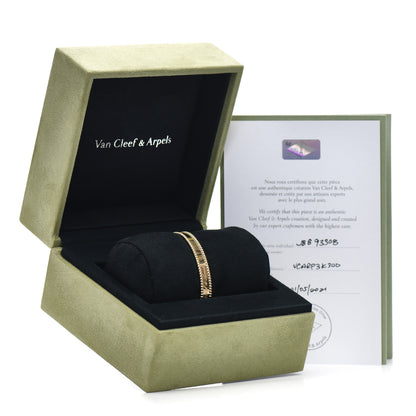 Van Cleef & Arpels 18K Yellow Gold Perlee Signature Bangle Bracelet S 4 of 4