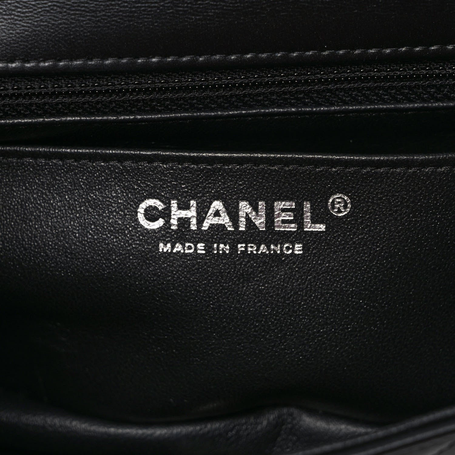 Chanel Lambskin Quilted Mini Rectangular Flap Black 6 of 10