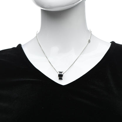 Bulgari Sterling Silver Ceramic Save The Children Pendant Necklace 2 of 6