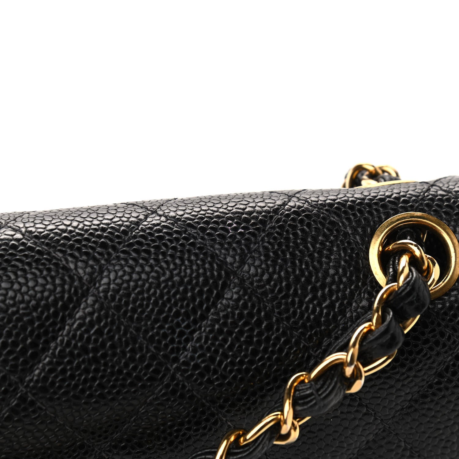 Chanel Caviar Quilted Medium Double Flap Black 12 of 13