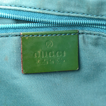 Gucci Monogram Patent Medium Abbey Shoulder Bag Blue 6 of 13