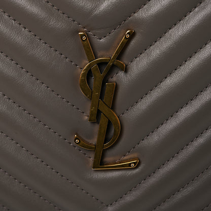 Saint Laurent Calfskin Matelasse Monogram Lou Camera Bag Greyish Brown 12 of 12