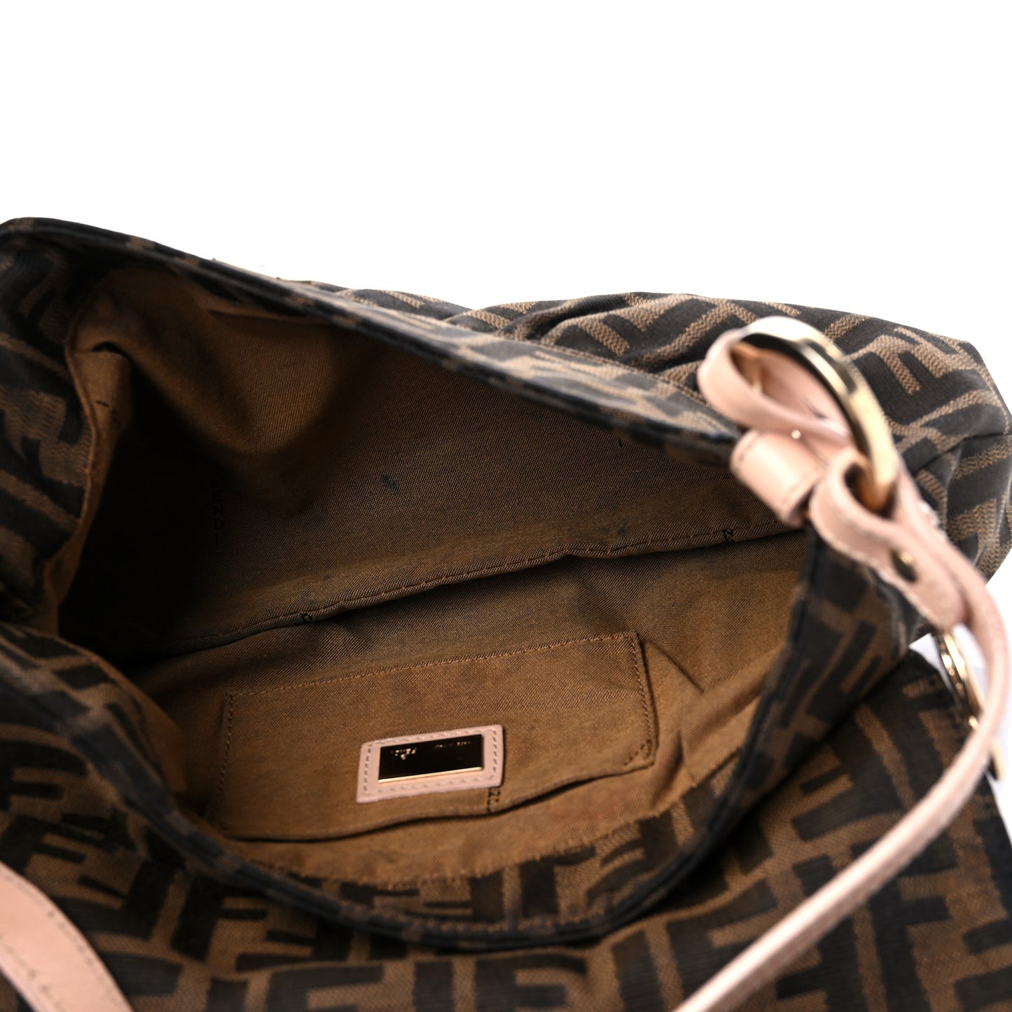 Zucca Cuoio Lucido Small Chef Shoulder Bag Tobacco Bois de Rose