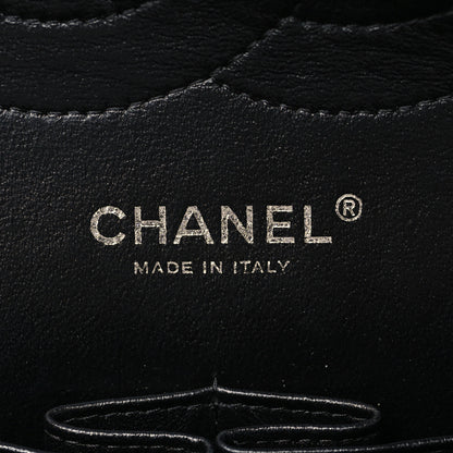 Chanel Striated Patent Quilted Jumbo Double Flap Black 6 of 11