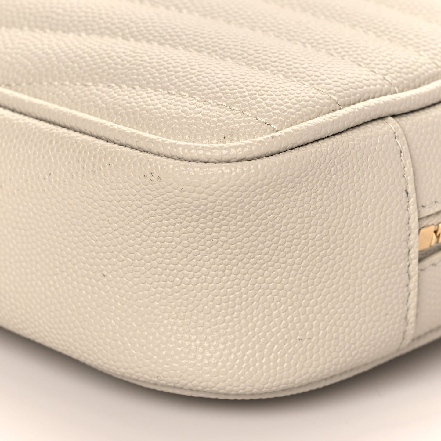 Grain De Poudre Matelasse Monogram Mini Lou Camera Bag Crema Soft