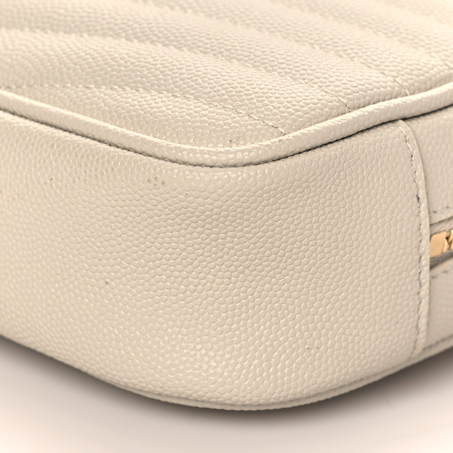 Saint Laurent Grain De Poudre Matelasse Monogram Mini Lou Camera Bag Crema Soft 9 of 9