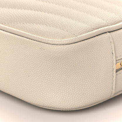 Saint Laurent Grain De Poudre Matelasse Monogram Mini Lou Camera Bag Crema Soft 9 of 9