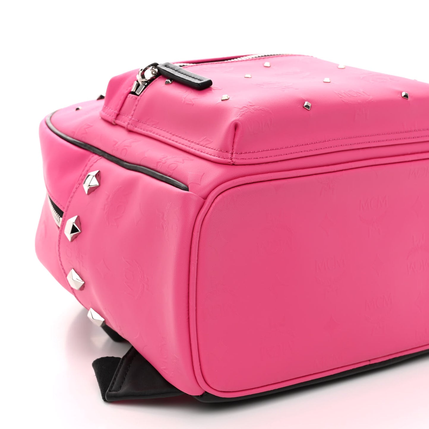 Odeon Studded Small Backpack Beetroot Pink