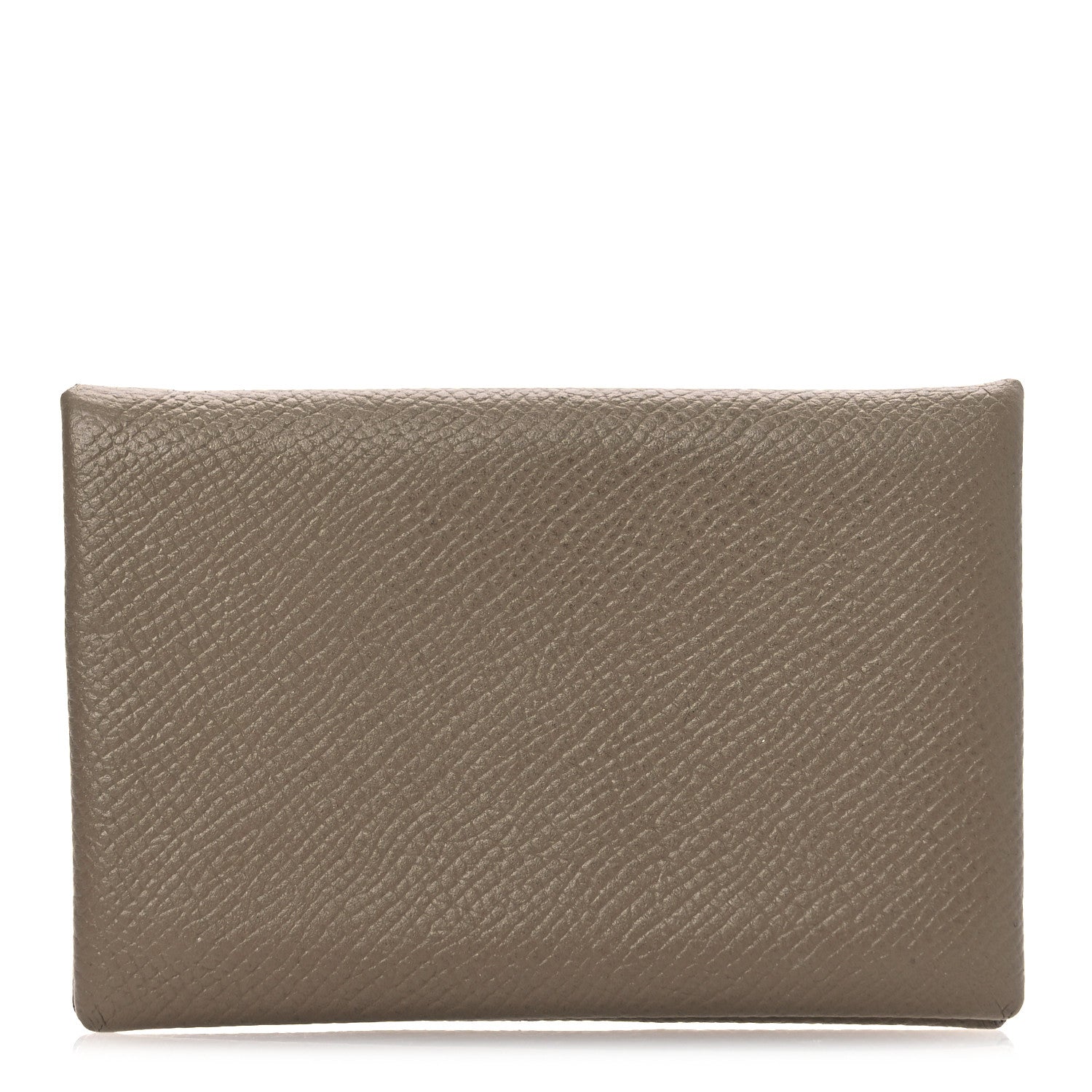 Hermes Epsom Calvi Card Case Etoupe 1 of 11