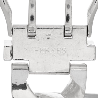 Hermes Sterling Silver Boucle Sellier Link Bracelet 3 of 3