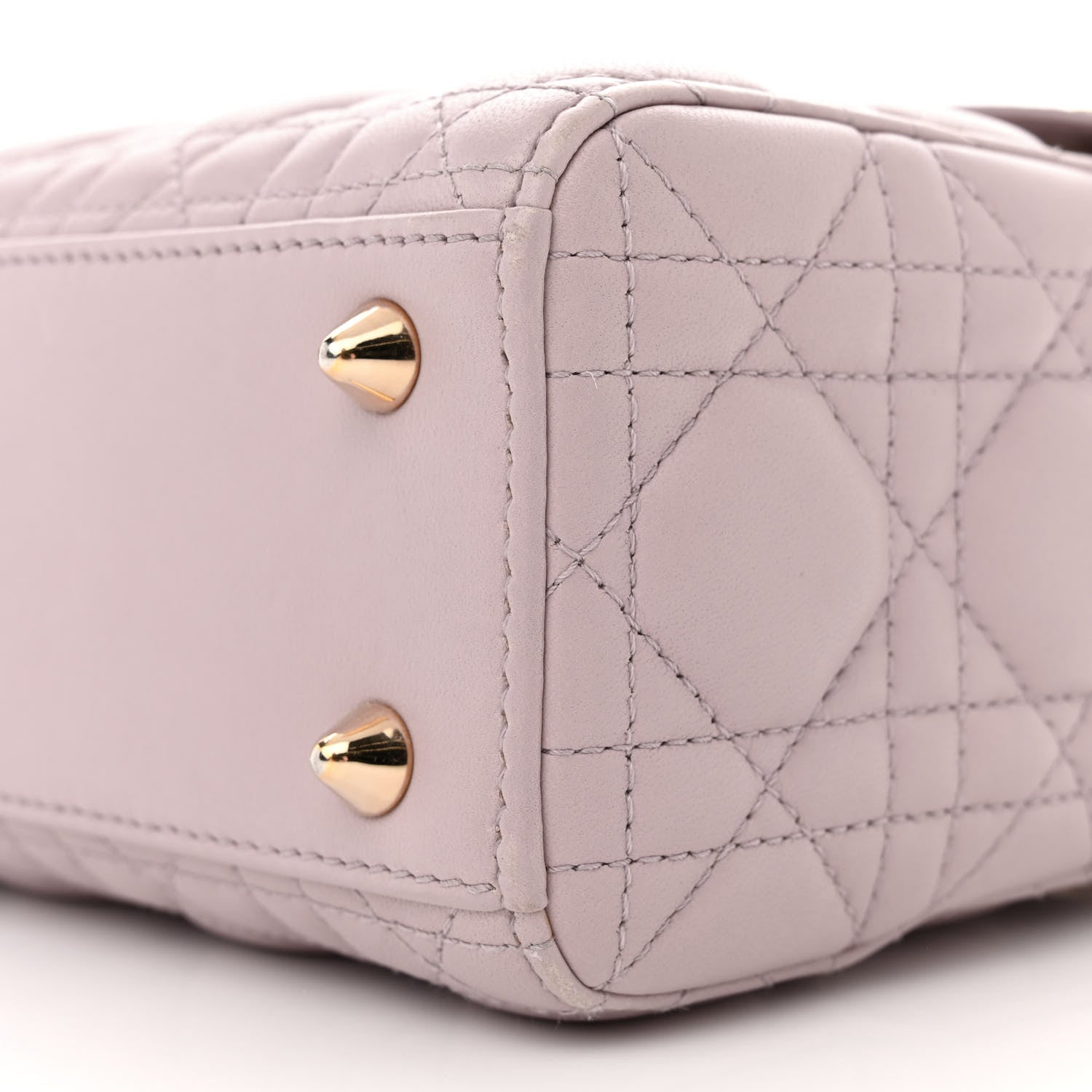 Christian Dior Lambskin Cannage Small My ABCDior Lady Dior Light Pink 9 of 17