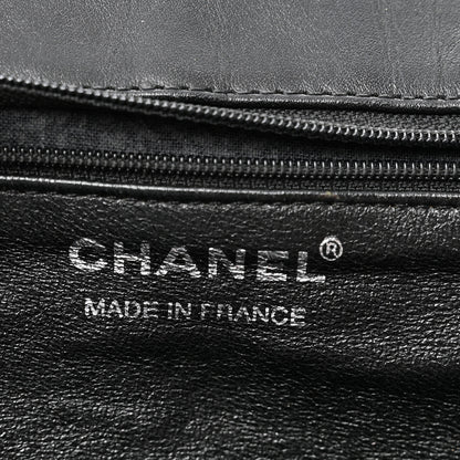 Chanel Woven Crochet Knit Tote Black 6 of 11