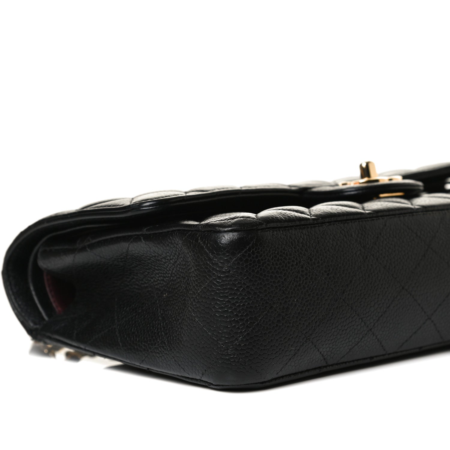Chanel Caviar Quilted Medium Double Flap Black 17 of 39
