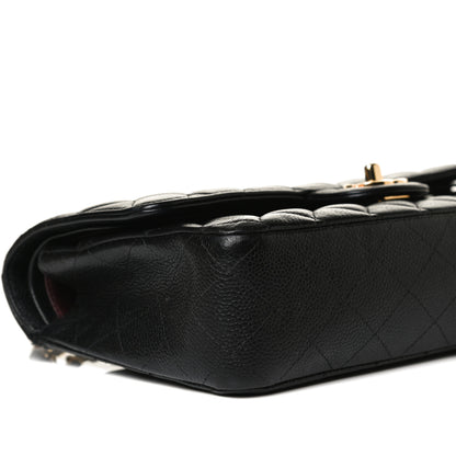 Chanel Caviar Quilted Medium Double Flap Black 17 of 39